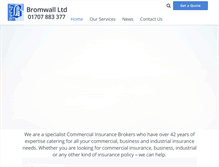 Tablet Screenshot of bromwall.co.uk